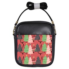 Christmas Tree Icon Girls Sling Bag by danenraven