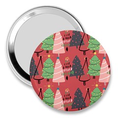 Christmas Tree Icon 3  Handbag Mirrors by danenraven