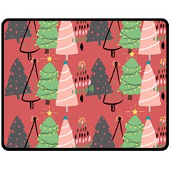 Christmas Tree Icon Double Sided Fleece Blanket (medium)  by danenraven