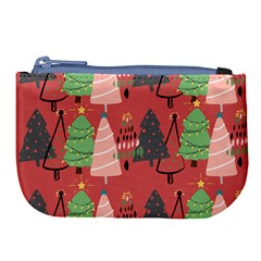 Christmas Tree Icon Large Coin Purse by danenraven