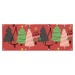 Christmas Tree Icon Banner And Sign 8  X 3  by danenraven