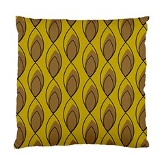 Yellow Brown Minimalist Leaves  Standard Cushion Case (two Sides) by ConteMonfrey