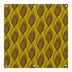 Yellow Brown Minimalist Leaves  Banner And Sign 3  X 3 