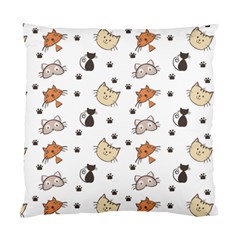 Cute Cat Kitten Animal Design Pattern Standard Cushion Case (one Side) by danenraven