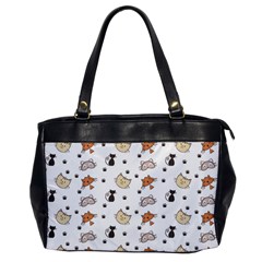 Cute Cat Kitten Animal Design Pattern Oversize Office Handbag by danenraven