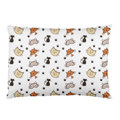 Cute Cat Kitten Animal Design Pattern Pillow Case (two Sides) by danenraven