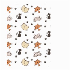 Cute Cat Kitten Animal Design Pattern Small Garden Flag (two Sides) by danenraven