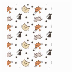 Cute Cat Kitten Animal Design Pattern Large Garden Flag (two Sides) by danenraven