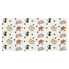 Cute Cat Kitten Animal Design Pattern Banner And Sign 6  X 3  by danenraven