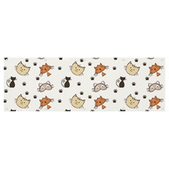 Cute Cat Kitten Animal Design Pattern Banner And Sign 12  X 4 