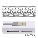 Christmas Trees Pattern Design Memory Card Reader (Stick) Front