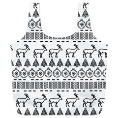 Christmas Trees Pattern Design Full Print Recycle Bag (xxl) by danenraven