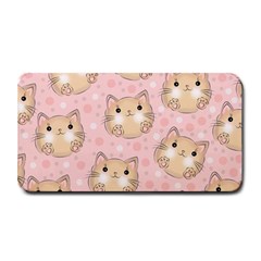 Cat Pattern Pink Background Medium Bar Mats