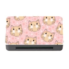 Cat Pattern Pink Background Memory Card Reader With Cf by danenraven