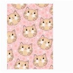 Cat Pattern Pink Background Large Garden Flag (Two Sides) Front