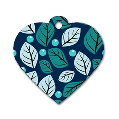 Vibrant Fall Autumn   Dog Tag Heart (one Side) by ConteMonfrey