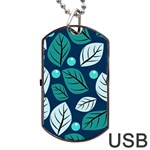 Vibrant Fall Autumn   Dog Tag USB Flash (One Side) Front