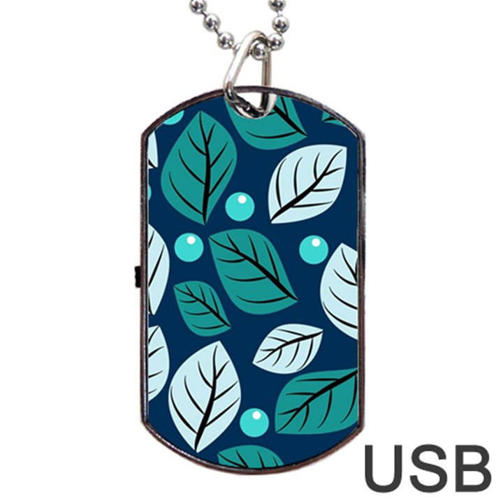 Vibrant Fall Autumn   Dog Tag USB Flash (One Side)