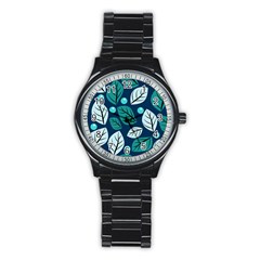 Vibrant Fall Autumn   Stainless Steel Round Watch by ConteMonfrey