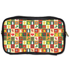 Xmas Christmas Pattern Toiletries Bag (two Sides) by danenraven