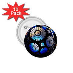 Illustration Tech Galaxy Robot Bot Science 1 75  Buttons (10 Pack)