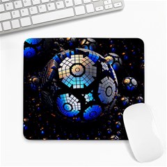 Illustration Tech Galaxy Robot Bot Science Large Mousepads by danenraven