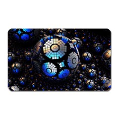 Illustration Tech Galaxy Robot Bot Science Magnet (rectangular) by danenraven