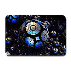 Illustration Tech Galaxy Robot Bot Science Small Doormat  by danenraven