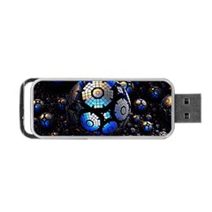 Illustration Tech Galaxy Robot Bot Science Portable Usb Flash (one Side) by danenraven