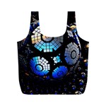 Illustration Tech Galaxy Robot Bot Science Full Print Recycle Bag (M) Front