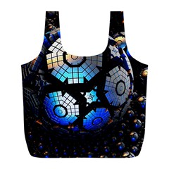 Illustration Tech Galaxy Robot Bot Science Full Print Recycle Bag (l) by danenraven