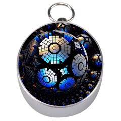 Illustration Tech Galaxy Robot Bot Science Silver Compasses by danenraven