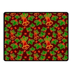 Illustration Xmas Christmas Pattern Fleece Blanket (small)