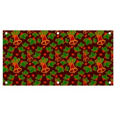 Illustration Xmas Christmas Pattern Banner And Sign 4  X 2  by danenraven