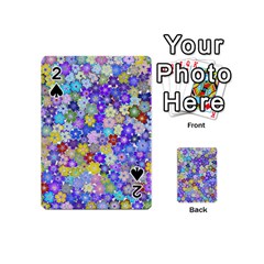 Illustration Background Flower Pattern Floral Playing Cards 54 Designs (mini)