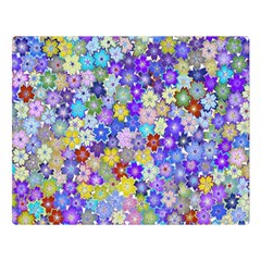 Illustration Background Flower Pattern Floral Double Sided Flano Blanket (large)  by danenraven