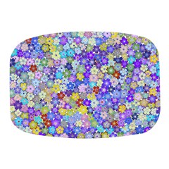 Illustration Background Flower Pattern Floral Mini Square Pill Box by danenraven