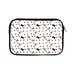 Illustration Cat Paw Background Pattern Cute Apple Ipad Mini Zipper Cases