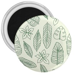 Banana Leaves Draw  3  Magnets by ConteMonfrey