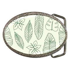 Banana Leaves Draw  Belt Buckles by ConteMonfrey