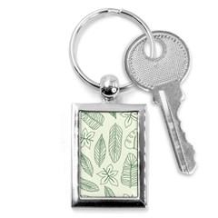 Banana Leaves Draw  Key Chain (rectangle) by ConteMonfrey