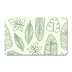 Banana Leaves Draw  Magnet (rectangular) by ConteMonfrey