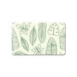 Banana Leaves Draw  Magnet (Name Card) Front