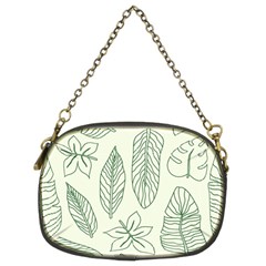 Banana Leaves Draw  Chain Purse (two Sides) by ConteMonfrey