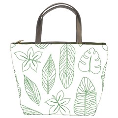 Banana Leaves Draw  Bucket Bag by ConteMonfrey