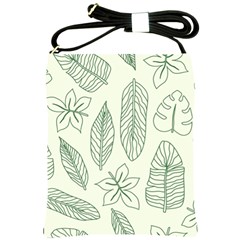 Banana Leaves Draw  Shoulder Sling Bag by ConteMonfrey