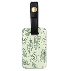 Banana Leaves Draw  Luggage Tag (one Side) by ConteMonfrey