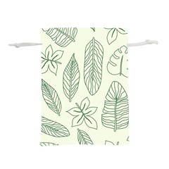 Banana Leaves Draw  Lightweight Drawstring Pouch (l) by ConteMonfrey