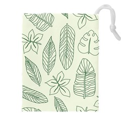 Banana Leaves Draw  Drawstring Pouch (5xl) by ConteMonfrey