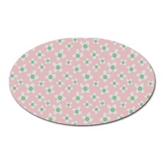 Pink Spring Blossom Oval Magnet by ConteMonfrey